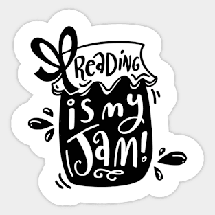 Reading Is My Jam Sticker